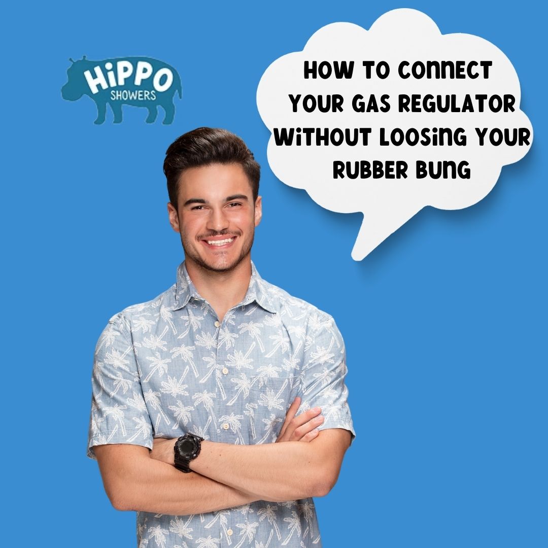 How to connect your gas regulator without losing your rubber bung!