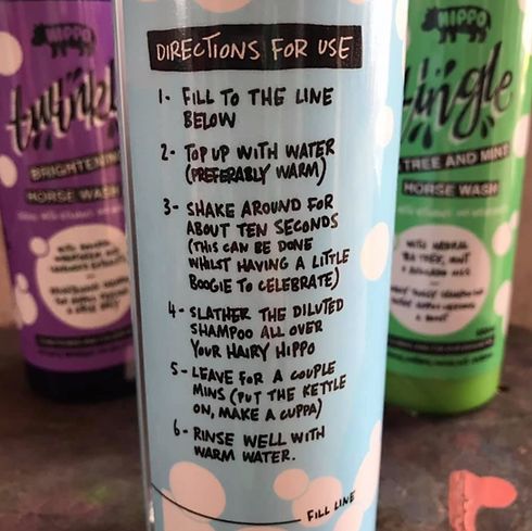 Hippo Horse Shampoo Trio & Shaker Bundle